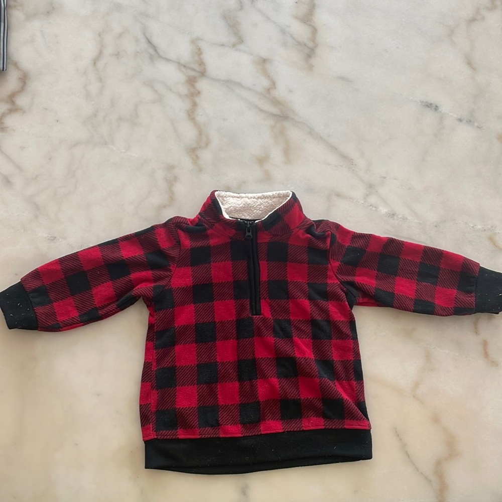 Baby Sweater Plaid Just One You by Carter’s- 12 Months